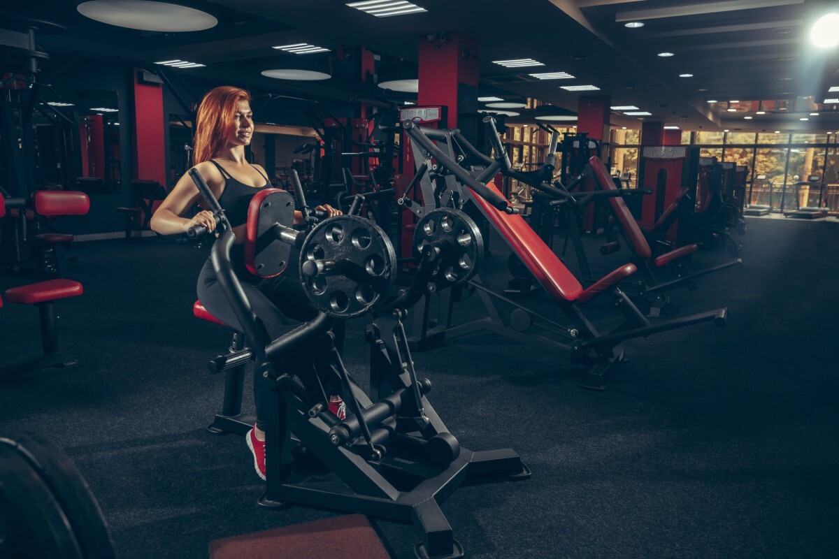 Personal training in gym